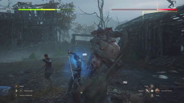 Final Fantasy XVI Gameplay Boss Fight 4K 60 FPS PS5 смотреть онлайн