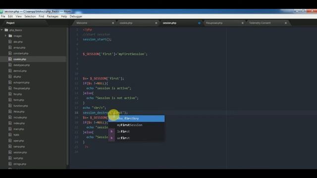 PHP MYSQLi TUTORIAL 22 SESSIONS in PHP смотреть онлайн
