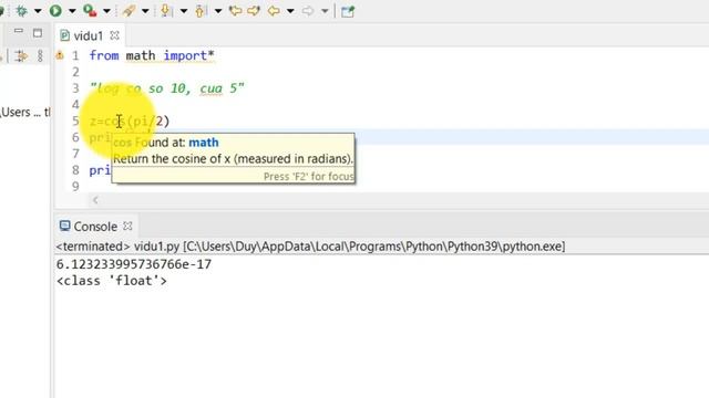 Lập trình Python | Bài 4 (p2): Các hàm toán học trong python (mathematical function)| thư viện math смотреть онлайн