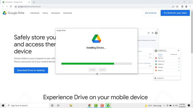 Add Google Drive to File Explorer in Windows 10 PC смотреть онлайн