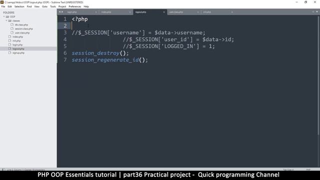 #36 PHP Object Oriented Programming Basics - OOP | Practical project | Quick programming tutorial смотреть онлайн
