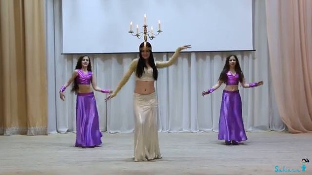 Восточный танец трио | Танец с канделябром | Bellydance with shamadan смотреть онлайн