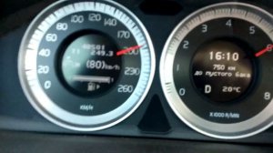 Разгон Volvo s60 T5 249л.с. до 200км/ч