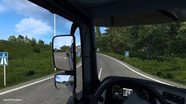 Mercedes Actros MegaSpace from Amsterdam to Dortmund Gameplay Promods 2.64 смотреть онлайн