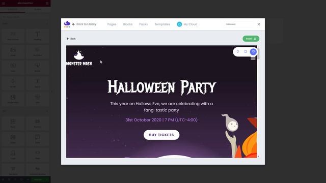 How To Create Halloween Landing Page Using Elementor смотреть онлайн