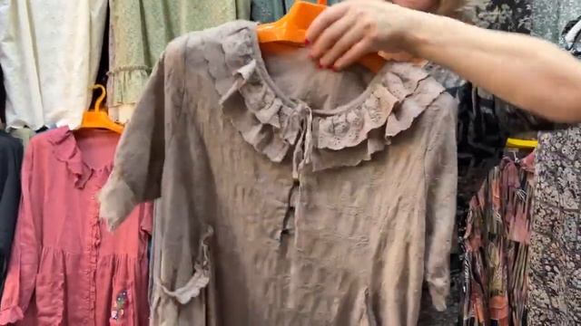 ПЛАТЬЯ И САРАФАНЫ ИЗ ЛЬНА , ХЛОПКА И ИЗ МАРЛЕВКИ ! смотреть онлайн