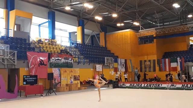 Максименко Каролина упражнение с булавами на международном турнире в г.Будапешт 2019 смотреть онлайн