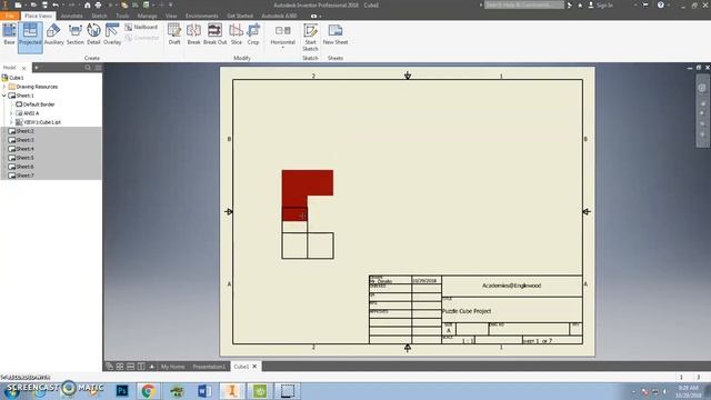 Creating Autodesk Inventor Drawing Sheets смотреть онлайн