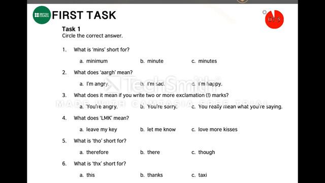 READING AND WRITING ACTIVITY FOR FLYERS KIDS смотреть онлайн