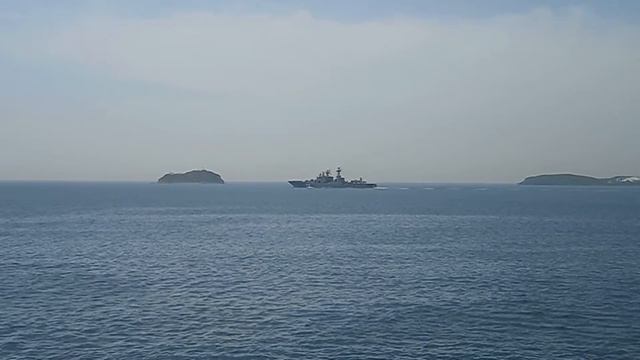 БПК "Адмирал Пантелеев", выход в море. смотреть онлайн