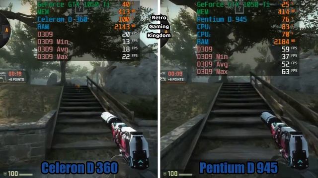 Intel Celeron D 360 vs Intel Pentium D 945 Test In 7 Games (No FPS Drop - Capture Card) смотреть онлайн