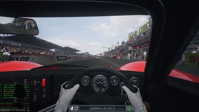 Ford GT40 MKIV at Le Mans 1967. Assetto Corsa. смотреть онлайн