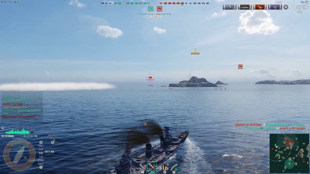 Удачный бой на Измаиле 167к урона 6 кораблей смотреть онлайн