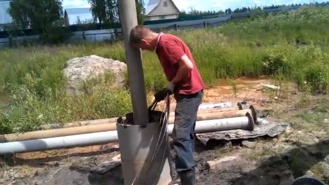 СантАрИ, замена глубинного насоса, часть 3. смотреть онлайн