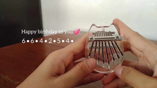 Happy Birthday || 8-Key kalimba Cover with Easy Tabs ✨ смотреть онлайн