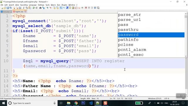 PHP with MySql Inserting Data смотреть онлайн