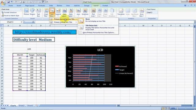 Create Bar Chart in Excel смотреть онлайн