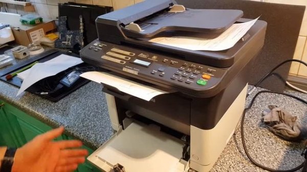 Работа принтера kyocera 1125