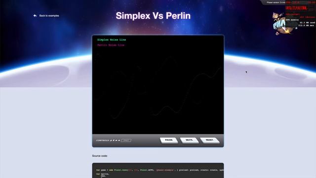 Phaser : Simplex and Perlin Noise смотреть онлайн