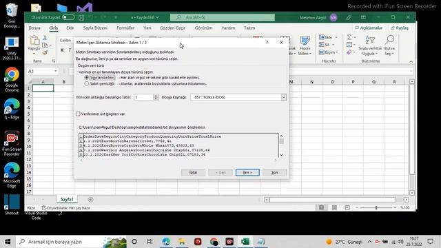 Text(Metin) Dosyasındaki verileri Excel'de tabloya dönüştürme. Txt to xlsx смотреть онлайн