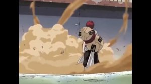 Аниме Наруто| Рок Ли снимает утяжелители для ног | Ли против Гаары