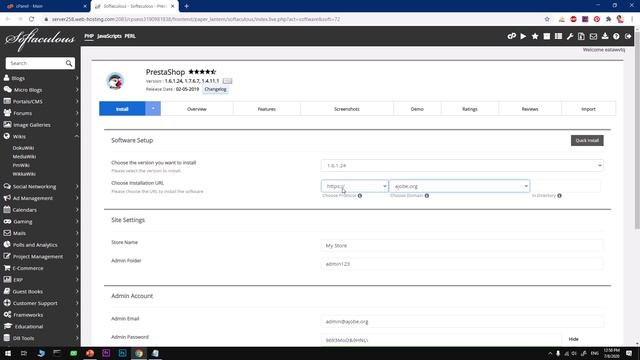How to Install PrestaShop on Hosting Server using cPanel смотреть онлайн