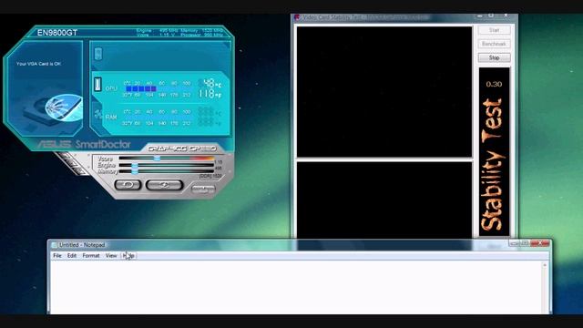 Video Card Stability Test 2010, EN9800 GT смотреть онлайн