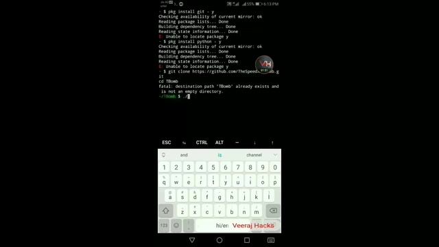 Unlimited SMS bombing call bombing / using Termux 2021 #veeraj #hacks #veerajhacks смотреть онлайн