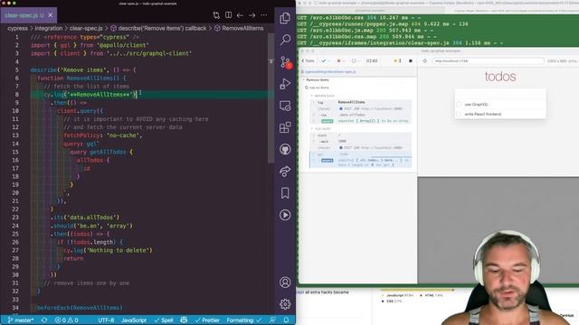 Delete All Items Using GraphQL Client As Part Of Cypress Test смотреть онлайн