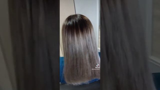 Пепельное тонирование волос #окрашеваниеволос #тонированиеволос смотреть онлайн