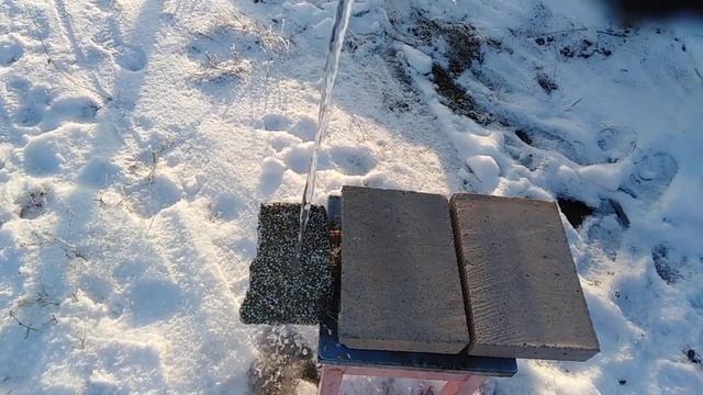 #газоблок#на морозе#поливаем#водой## смотреть онлайн