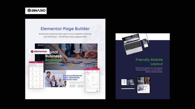 Binario Overview | Digital Solution WordPress Theme for any Corporate Company Website | Opal_WP смотреть онлайн