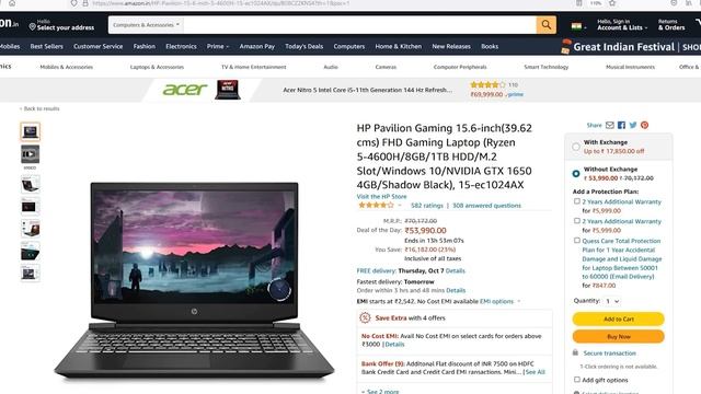 AMAZON GREAT INDIAN FESTIVAL SALE PC OFFERS | AMAZON SALE ON PC PART | BEST DEAL ON PC COMPONENTS смотреть онлайн