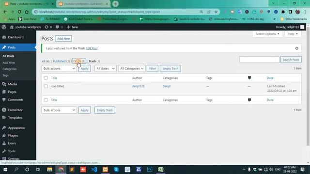 How To Restore Deleted WordPress Posts ||How to restore deleted pages/posts смотреть онлайн
