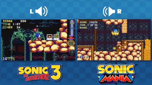Sonic Mania vs Sonic 1, 2, 3, CD, & Knuckles ALL COMPARISONS смотреть онлайн