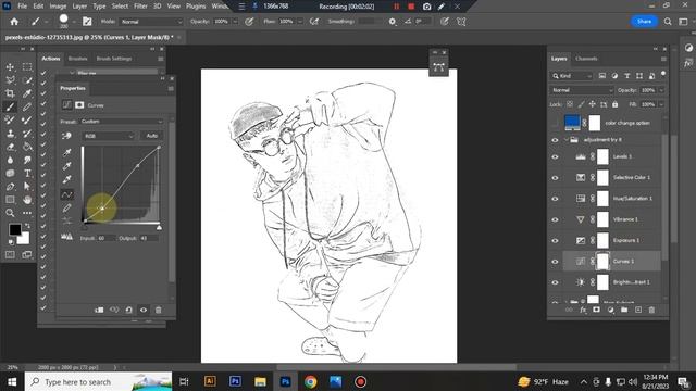 Professional Line Sketch Photoshop Action смотреть онлайн