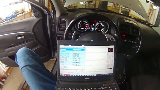 Mitsubishi ASX 1.8 4B10 діагностика OBD на прогріторму двигуні смотреть онлайн