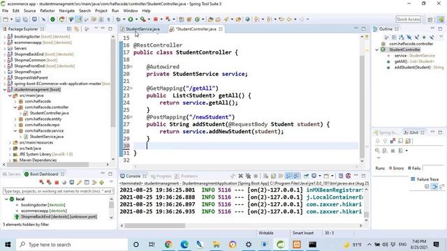 how to get value by id crud spring boot 03 get by id #java смотреть онлайн