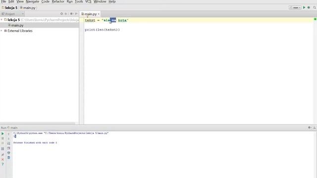Kurs Python 3 - lekcja 5 - Tekst, string смотреть онлайн