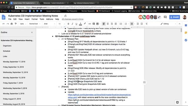 Kubernetes SIG Storage - CSI Implementation Workgroup 20180917 смотреть онлайн