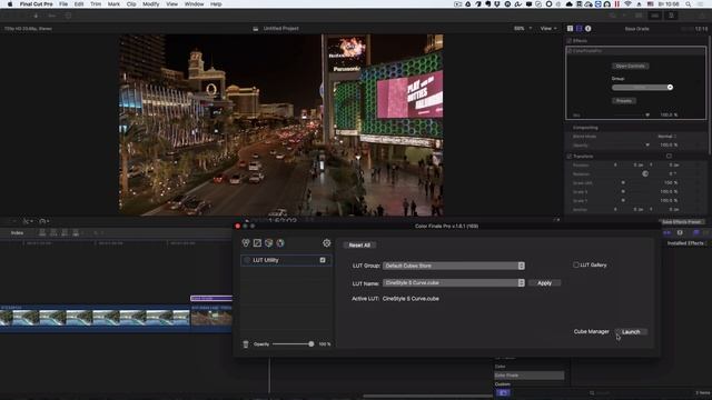 Работа с LUT в COLOR FINALE в FINAL CUT. Как загрузить и применить ЛУТЫ к видео. смотреть онлайн