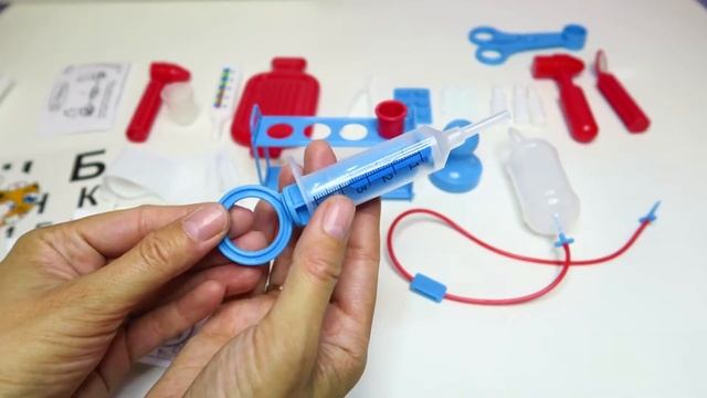 Игровой набор "Доктор", 31 предмет от бренда KNOPA | Игрушечный большой набор доктора с халатом смотреть онлайн