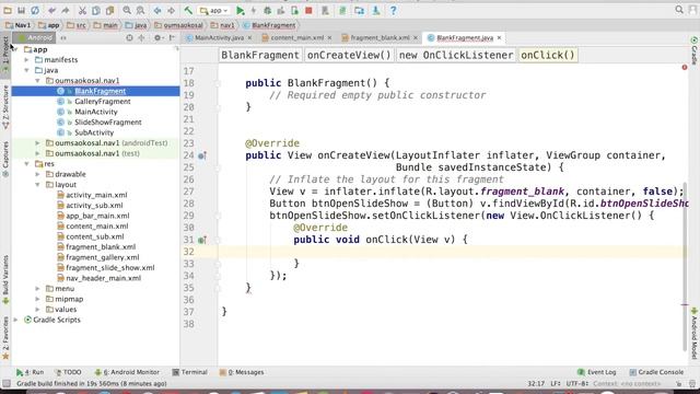 How to Open a Fragment from Another in Android - Navigation Drawer смотреть онлайн