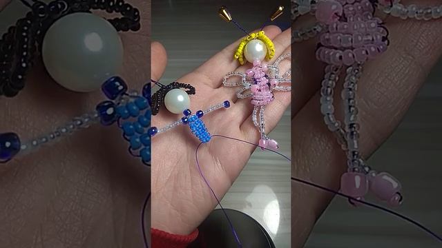 Fairy fron beads Фея девочка из бисера лёгкая фигурка в технике параллельное плетение ❤️ смотреть онлайн