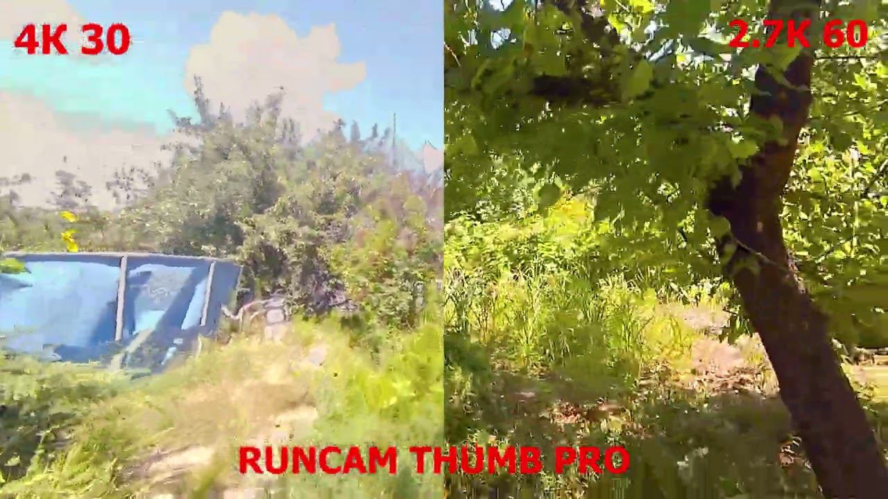 Тест микрокамеры Runcam Thumb Pro 4К (большой палец)