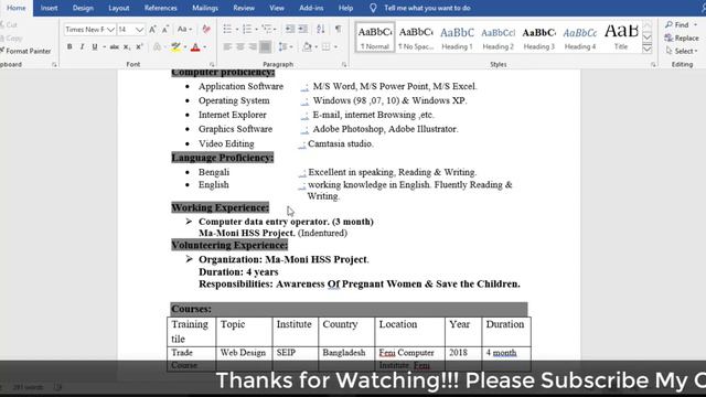 how to write a good cv for fresher graduate |2019 *Update resume* смотреть онлайн