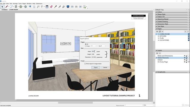 73. Exporting A LayOut Document