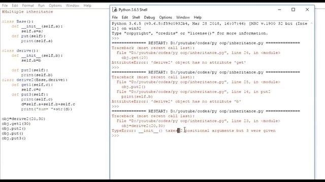 Object Oriented Programming with Python: 8 Multiple Inheritance смотреть онлайн