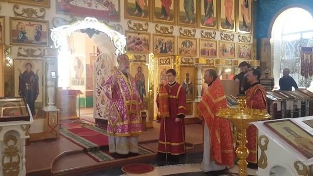 22.04.2017 Проповедь епископа Костанайского и Рудненского Анатолия в п. Пешковка смотреть онлайн