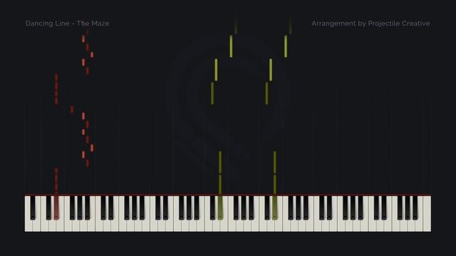 Dancing Line - The Maze // Custom Arrangement (Synthesia Tutorial + MIDI + PDF) смотреть онлайн